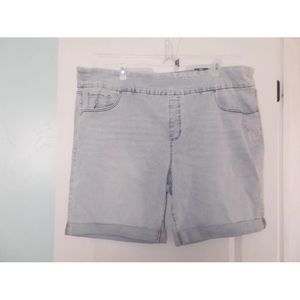 Terra & Sky Womens Size 4X Denim Bermuda Shorts